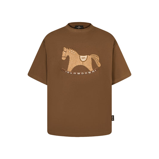 SLOWDOWN Gentle Pony Tee Brown (SS26)