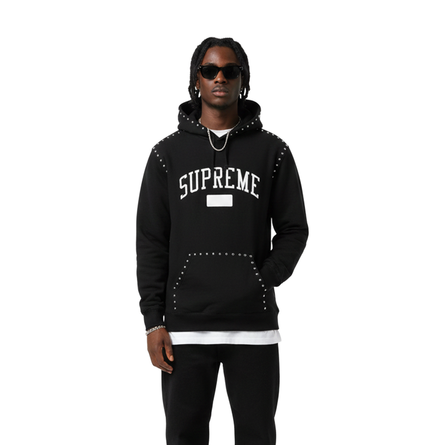 Supreme Studded Hoodie Black (FW18)