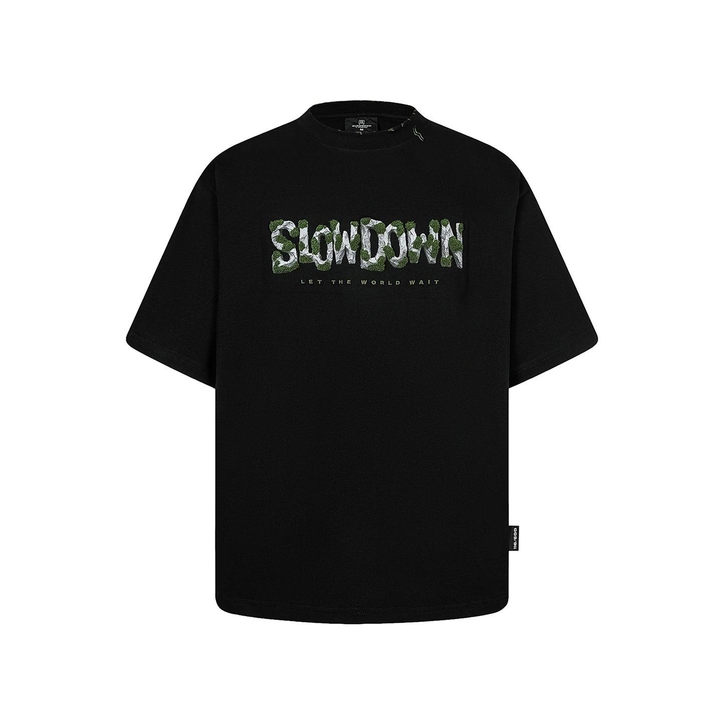 SLOWDOWN Moss Tee Black (SS26)