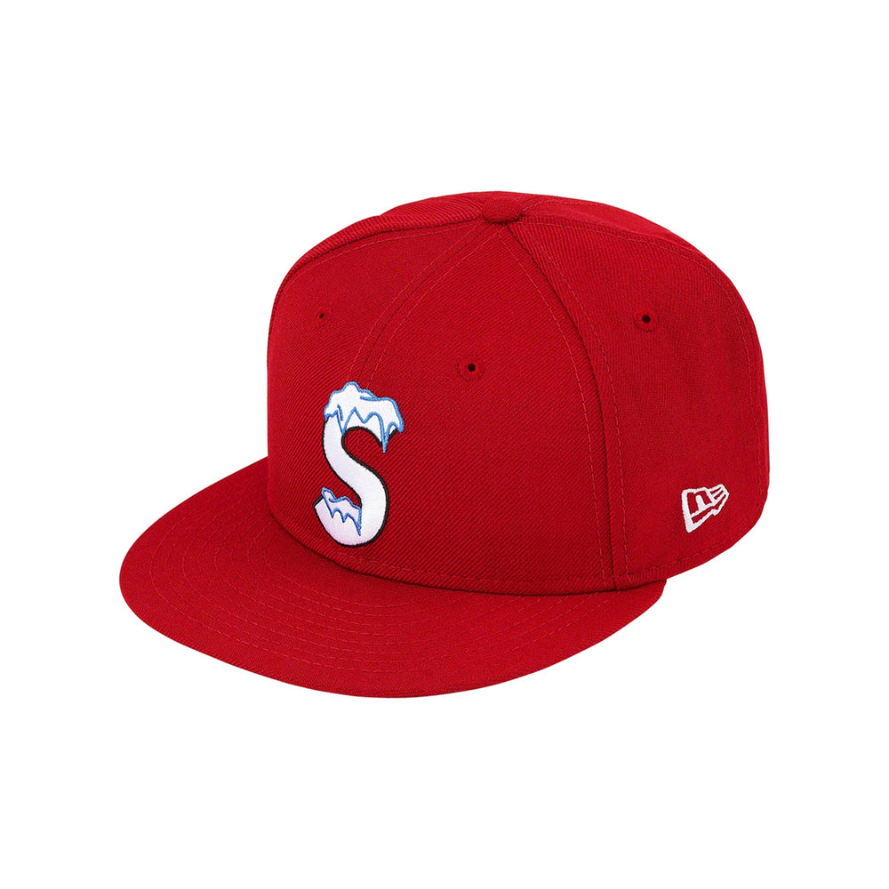 Supreme S Logo New Era Cap Red