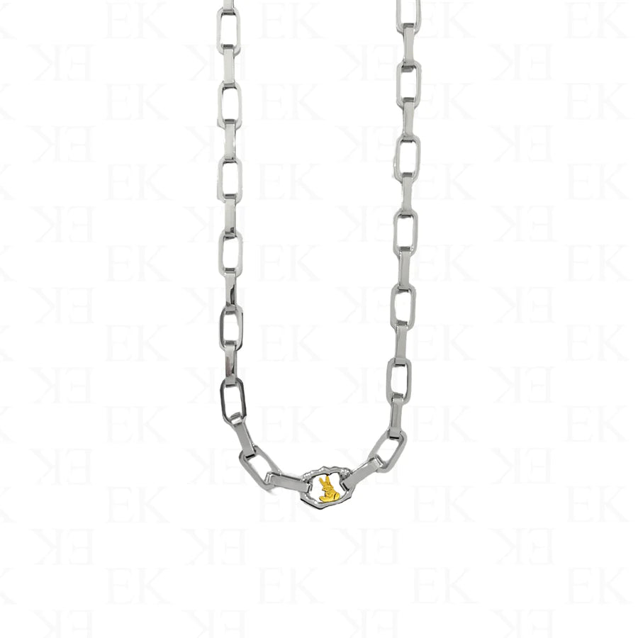 EK Collection EK Bunny Link Necklace Silver