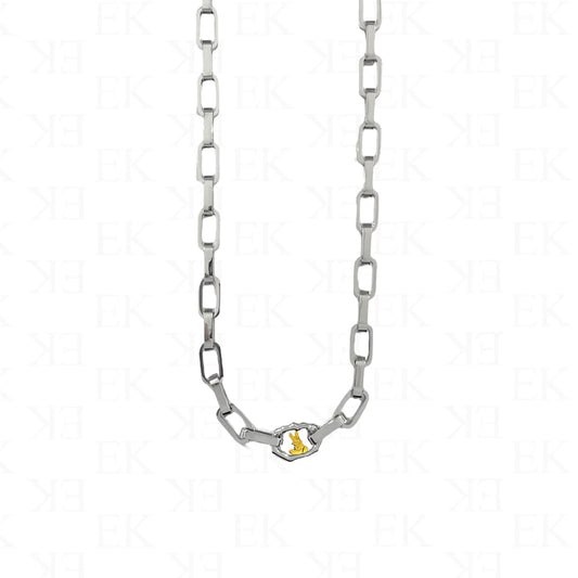 EK Collection EK Bunny Link Necklace Silver