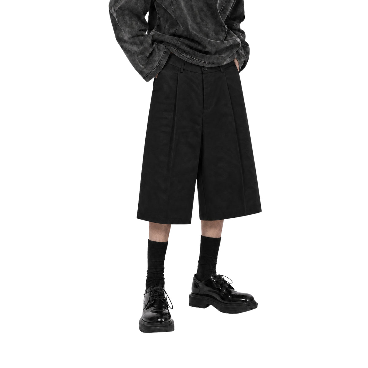 RAW/21 Linear Wide Jorts Black (SS26)