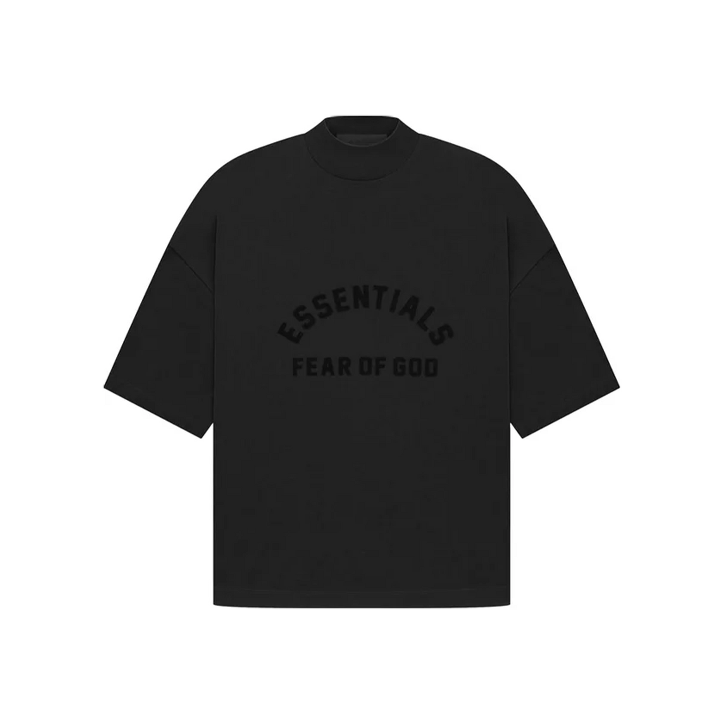 Fear of God Essentials Arch Logo Tee Core Jet Black – STEALPLUG KL