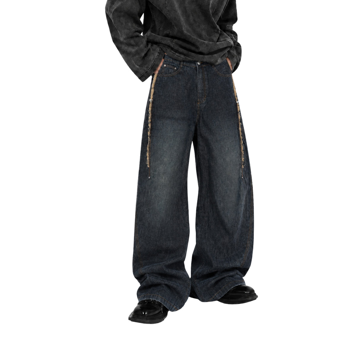 RAW/21 Alloy Wide Leg Trousers Blue (SS26)