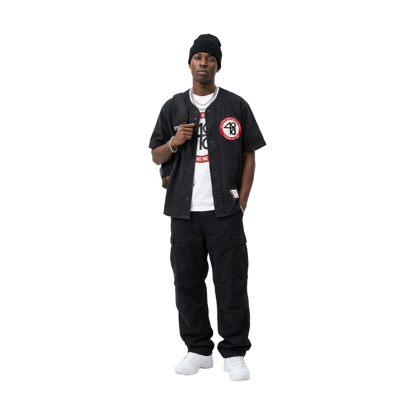 Supreme 40 Acres Twill Baseball Jersey Black (SS25)