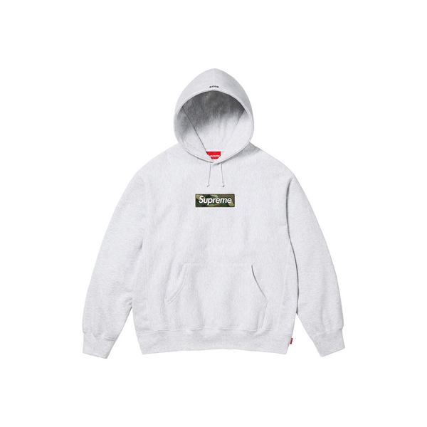 Supreme Box Logo Hooded Sweatshirt Ash Grey