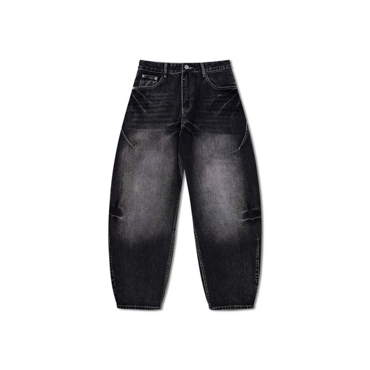 RAW/21 Wide Slub Denim Pants Black (SS26)