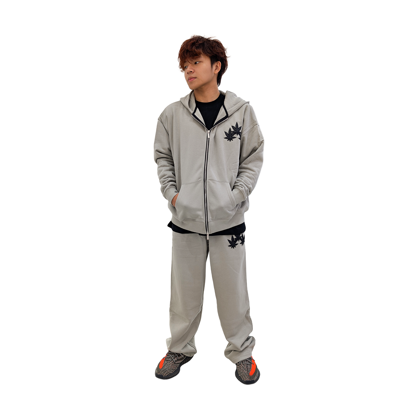 Stoned & Co ® WBB25 : Triplet Maple Hoodie Grey (SS25)