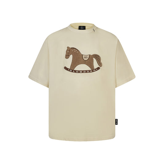 SLOWDOWN Gentle Pony Tee Cream (SS26)