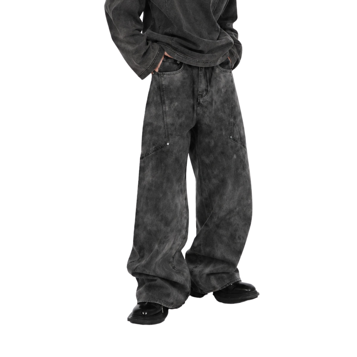 RAW/21 Gem Baggy Jeans Washed Black (FW25)