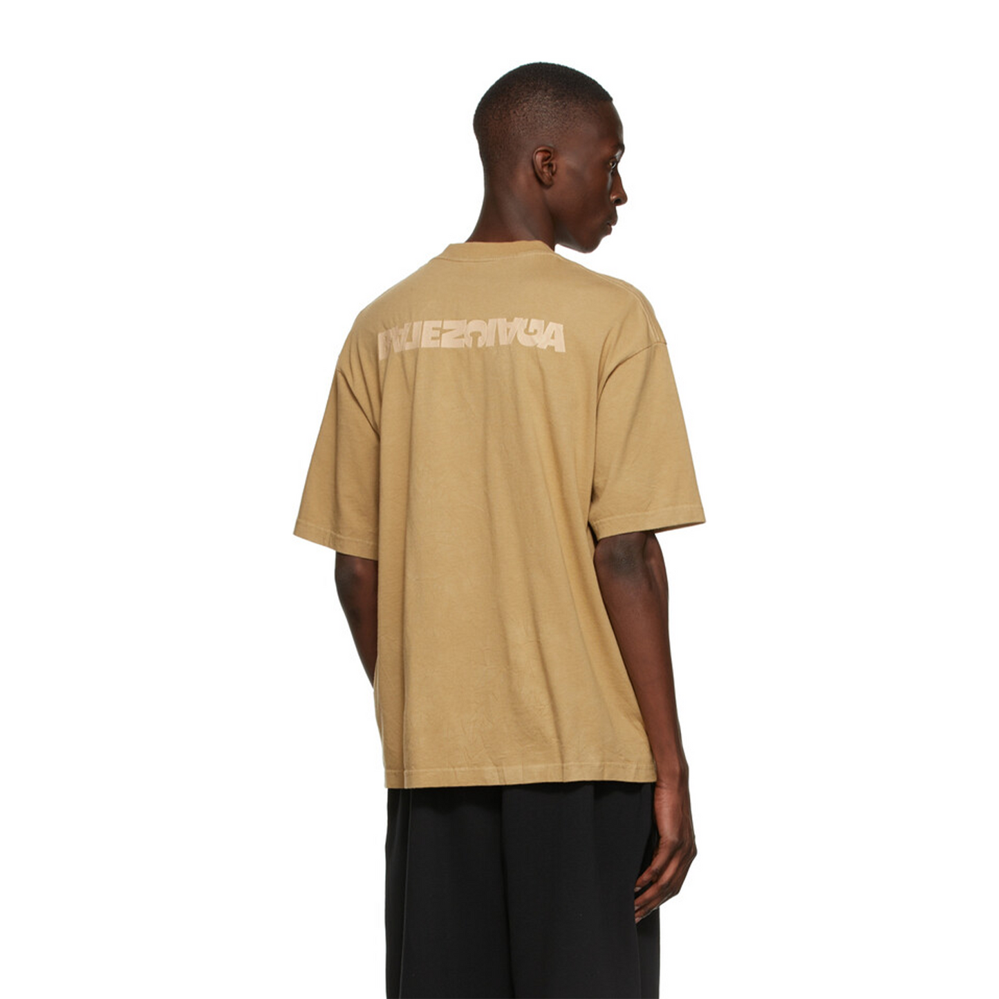 Balenciaga Turn Slit Tee Beige