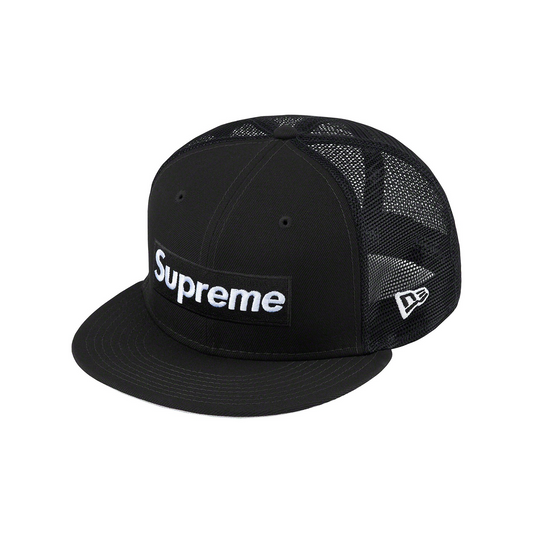 Supreme Box Logo Mesh Back New Era Cap Black (SS23)