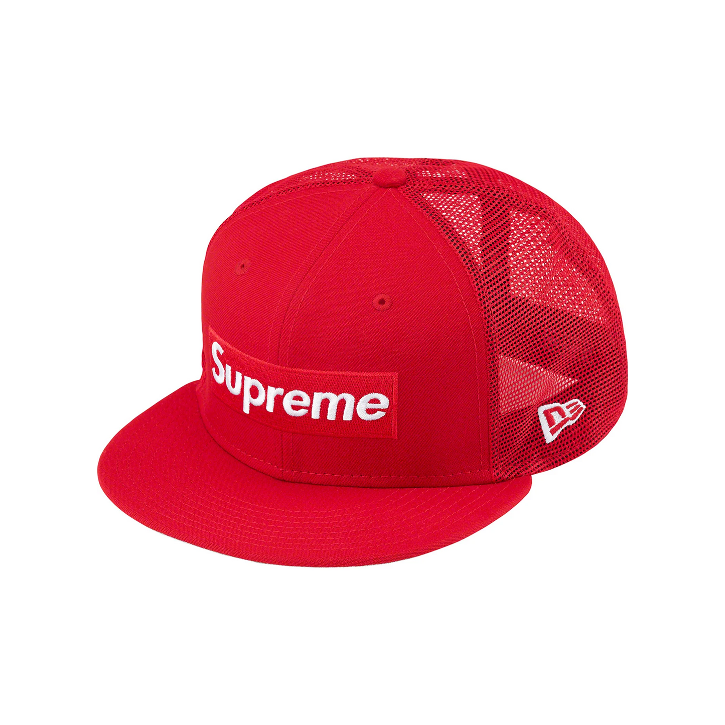 Supreme Box Logo Mesh Back New Era Cap Red
