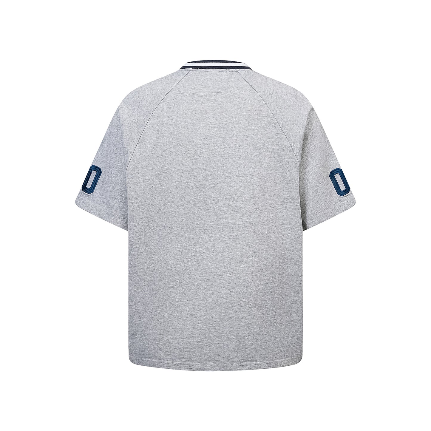 SLOWDOWN Time Out SD Quilted V-Neck Jersey Light Grey (SS26)