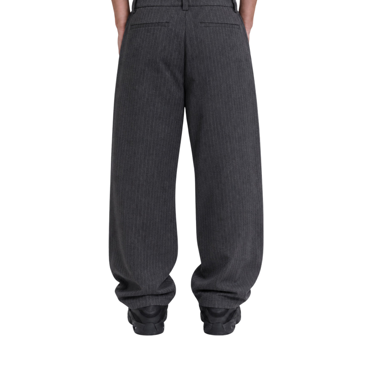 RAW/21 Wide Pinstripe Trousers Grey (SS26)