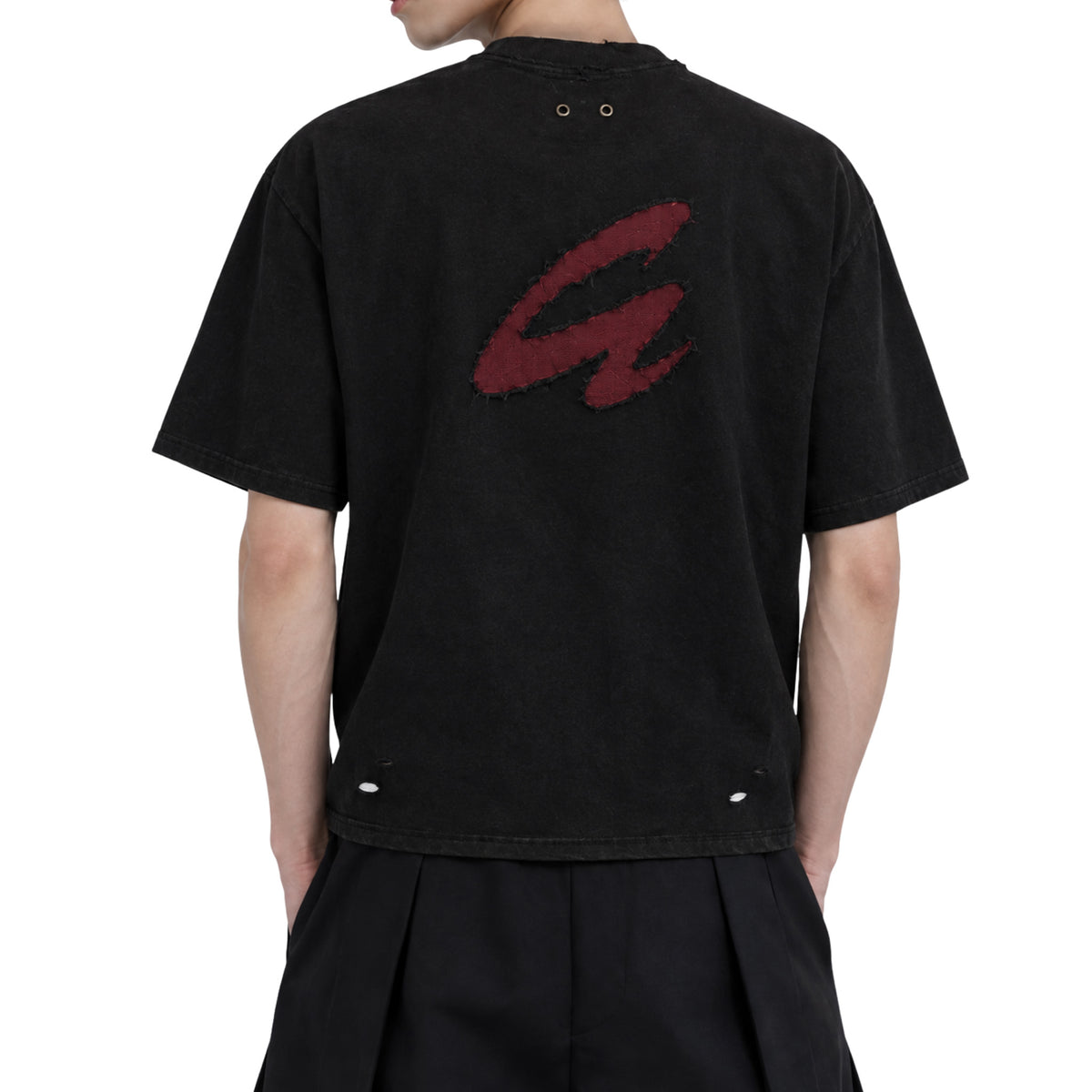 RAW/21 Crestline Oversized Tee Washed Black/Red (SS26)