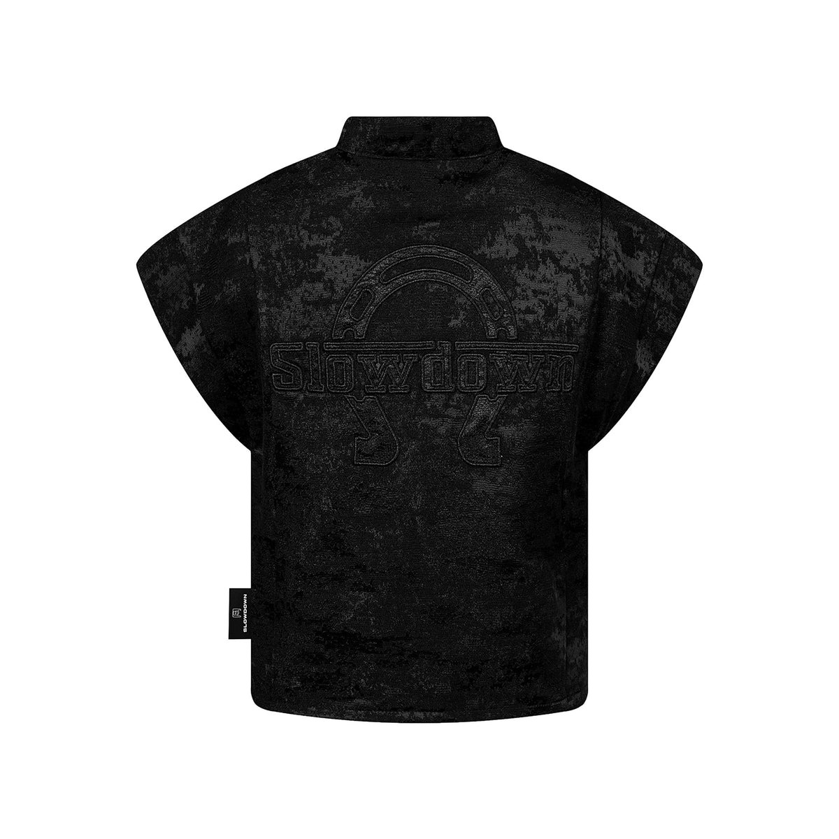SLOWDOWN Equine Tang Top Hitam (SS26)