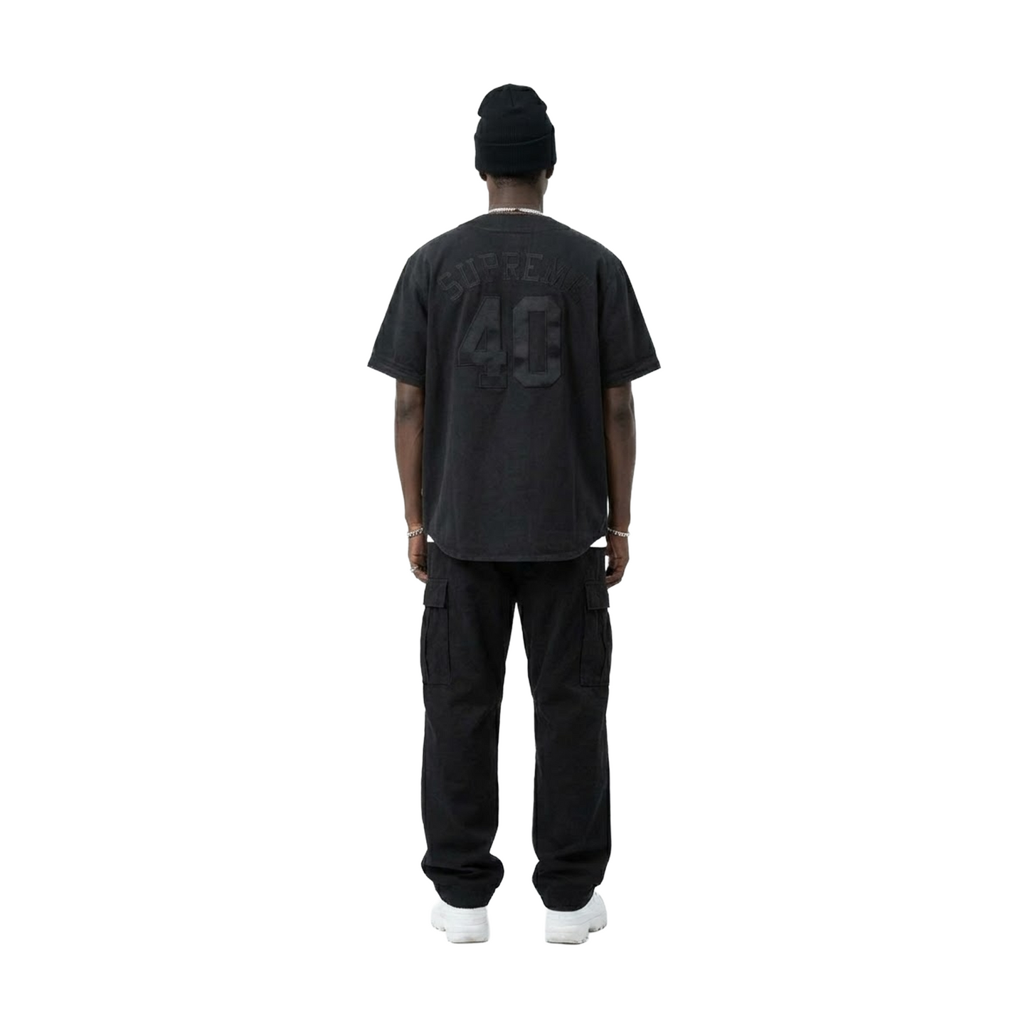 Supreme 40 Acres Twill Baseball Jersey Black (SS25)