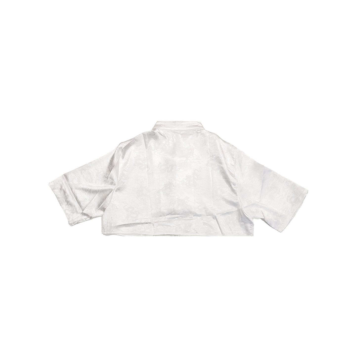 EK Collection Cheong Sam Crop Top White