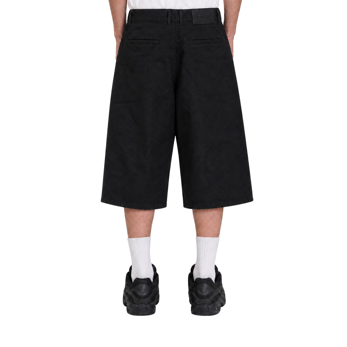 RAW/21 Linear Wide Jorts Black (SS26)