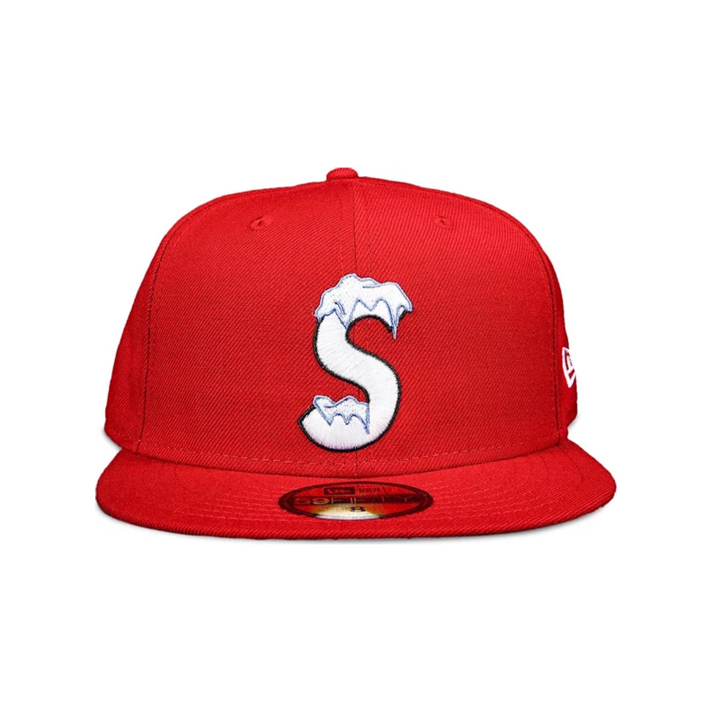 Supreme S Logo New Era Cap Red