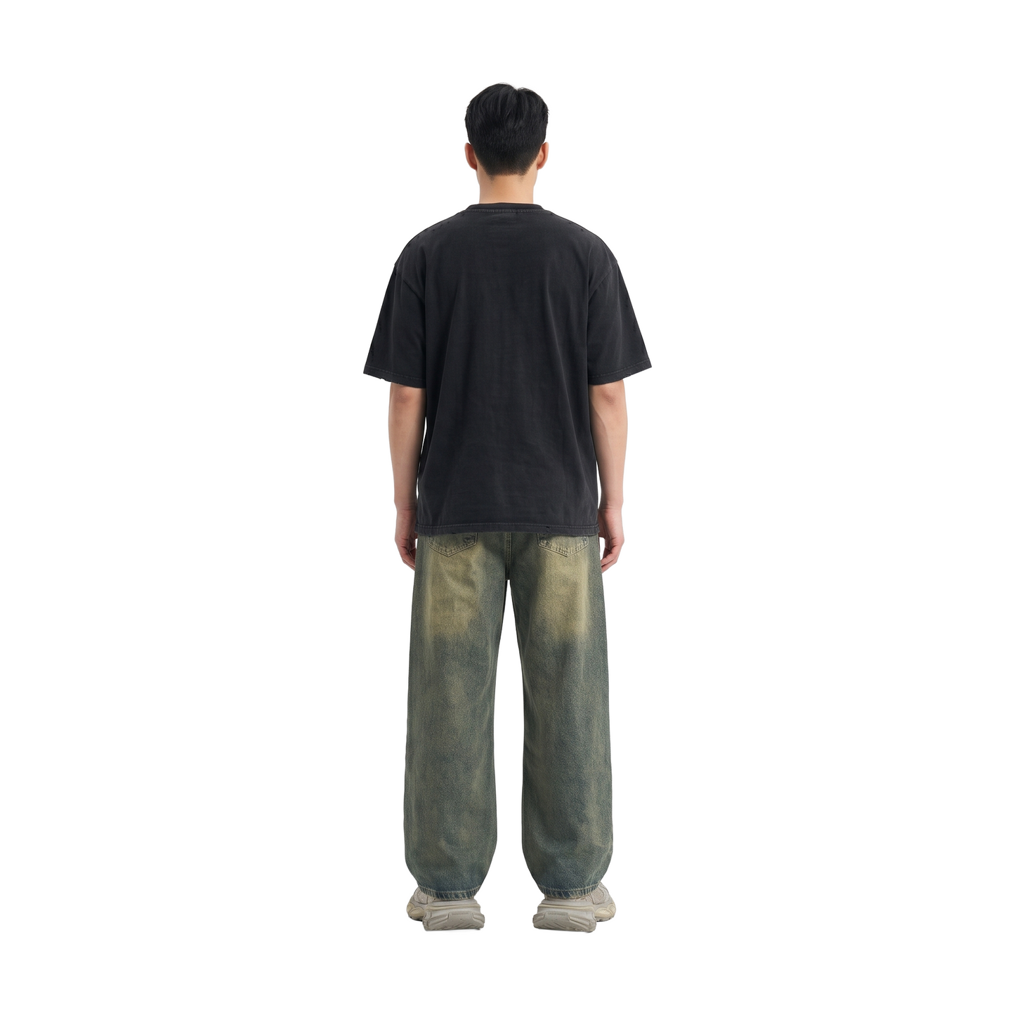 RAW/21 Seluar Jeans Potongan Lurus Lebar Biru Vintage (SS26)