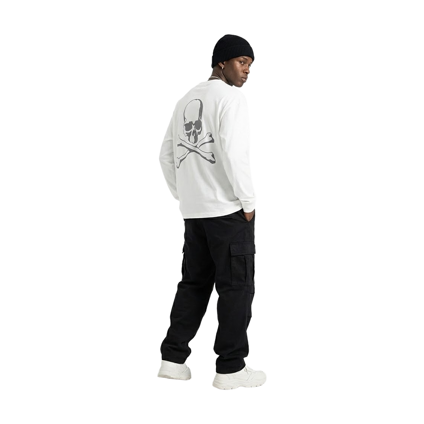 MASTERMIND JAPAN x Dickies Long Sleeved Tee White (SS25)