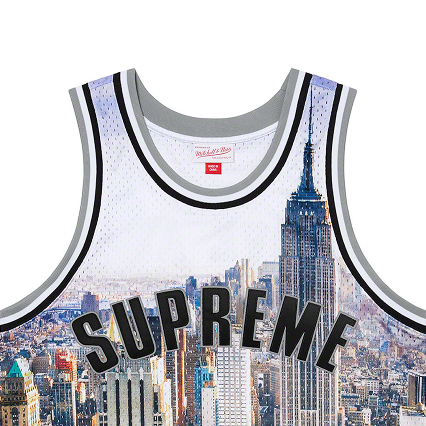 Supreme x Mitchell & Ness Basketball Jersey Skyline (SS21)