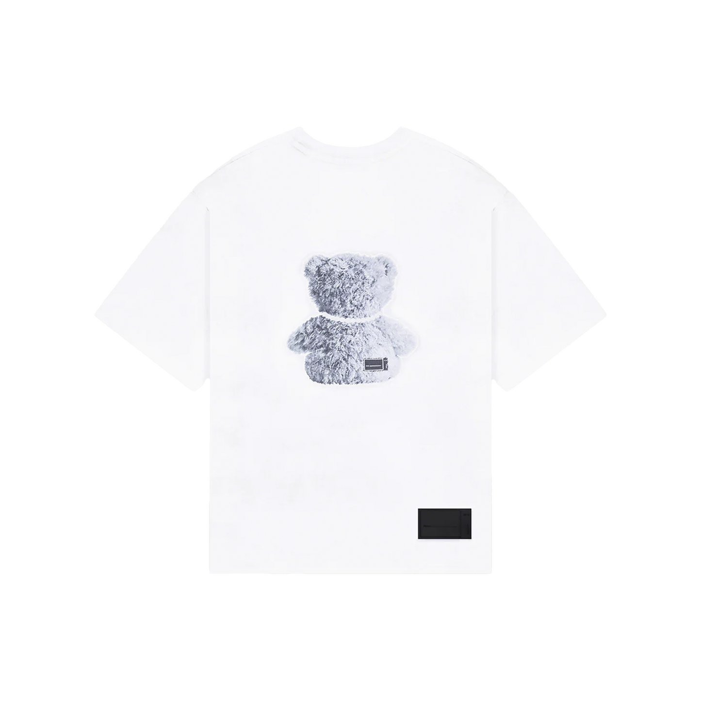 We11done Pearl Necklace Teddy Print Tee White