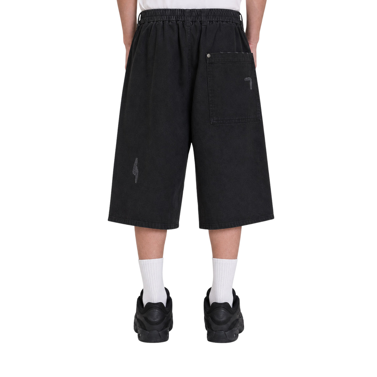 RAW/21 Washed Double Knee Denim Jorts Washed Black (SS26)