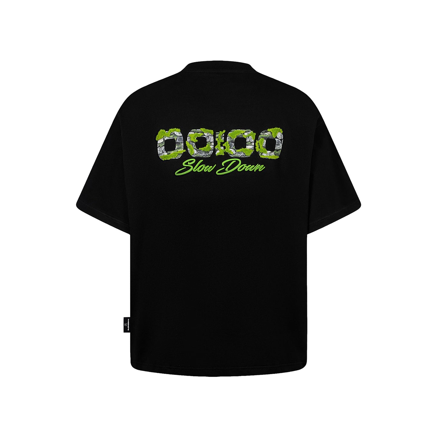 SLOWDOWN Light Moss Tee Black (SS26)