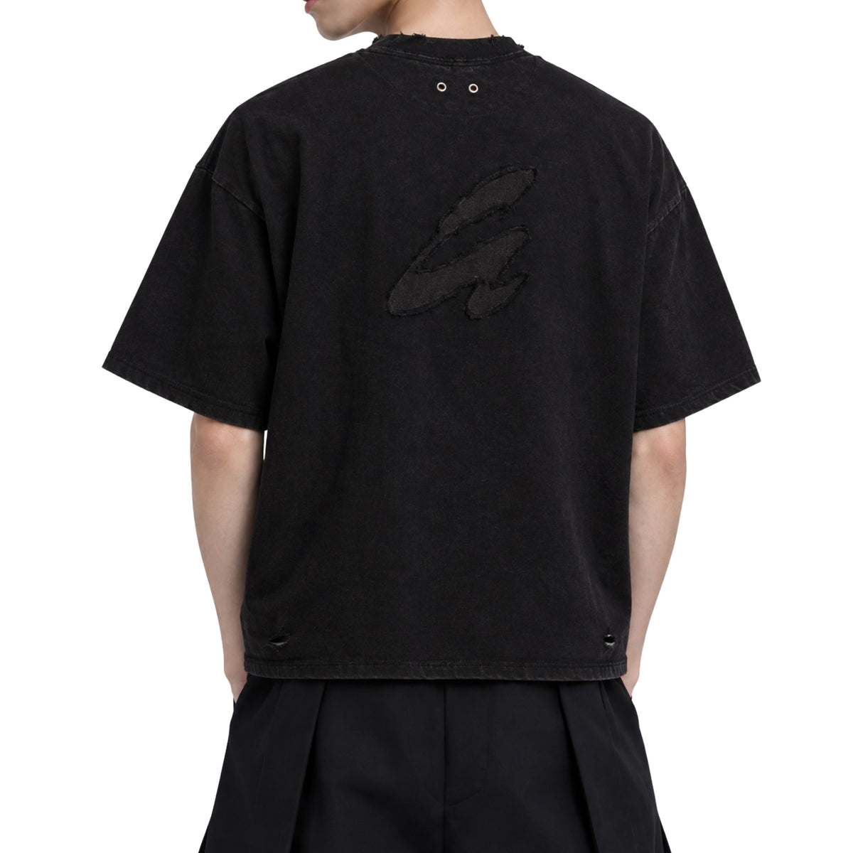 RAW/21 Crestline Oversized Tee Washed Black/Black (SS26)