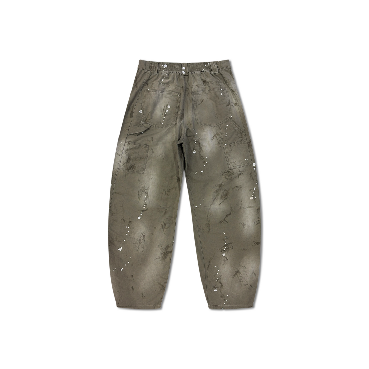 RAW/21 Paint Spatter Double Knee Jeans Light Olive (SS26)
