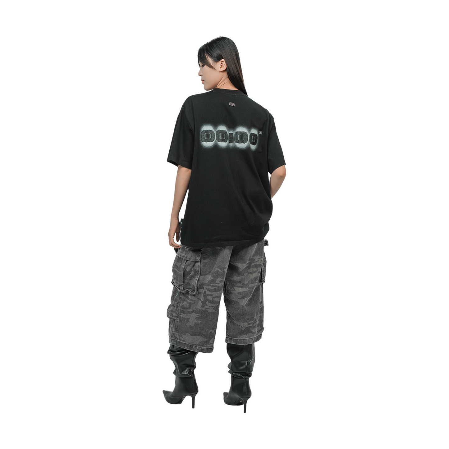 SLOWDOWN by AMAZ!NG PANDA Tee Black (FW25) - Signature Edition