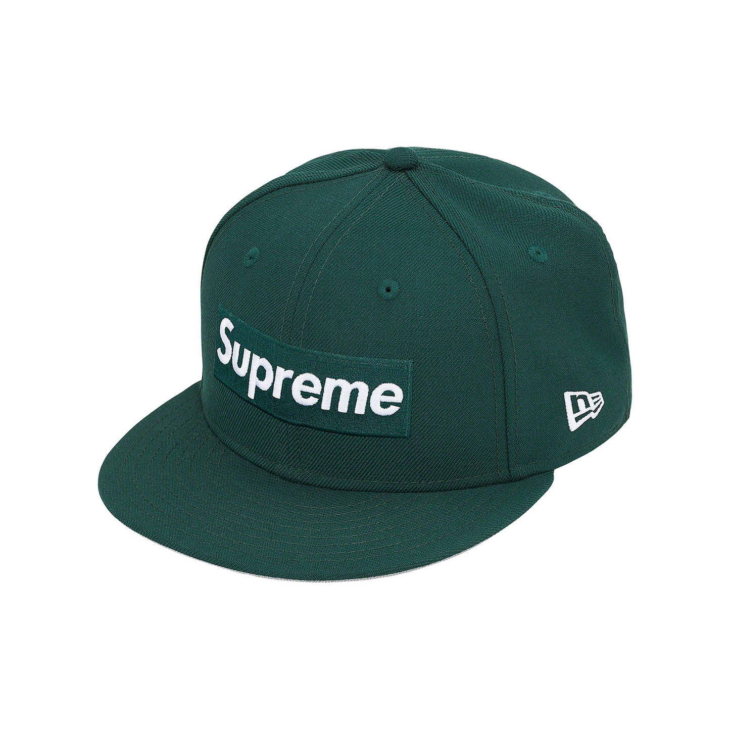 Supreme World Famous Box Logo New Era Cap Dark Green – STEALPLUG KL