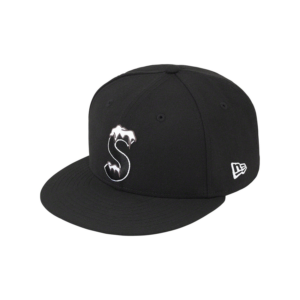 Supreme S Logo New Era Cap Black