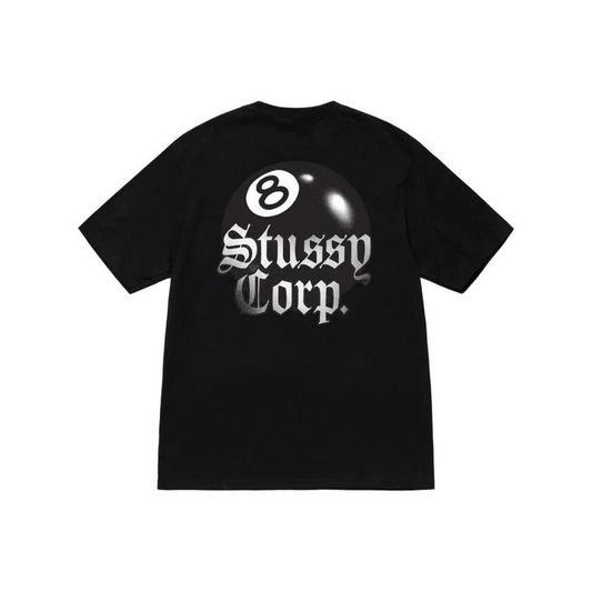 Stüssy 8 Ball Corp. Tee Black