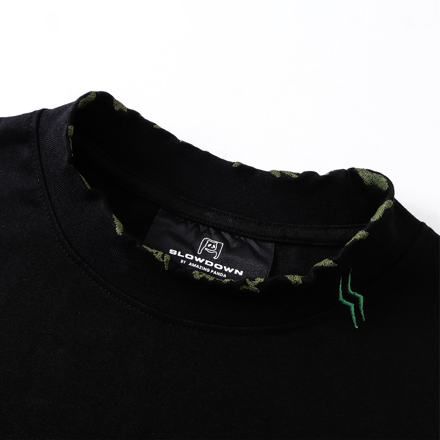 SLOWDOWN Moss Tee Black (SS26)