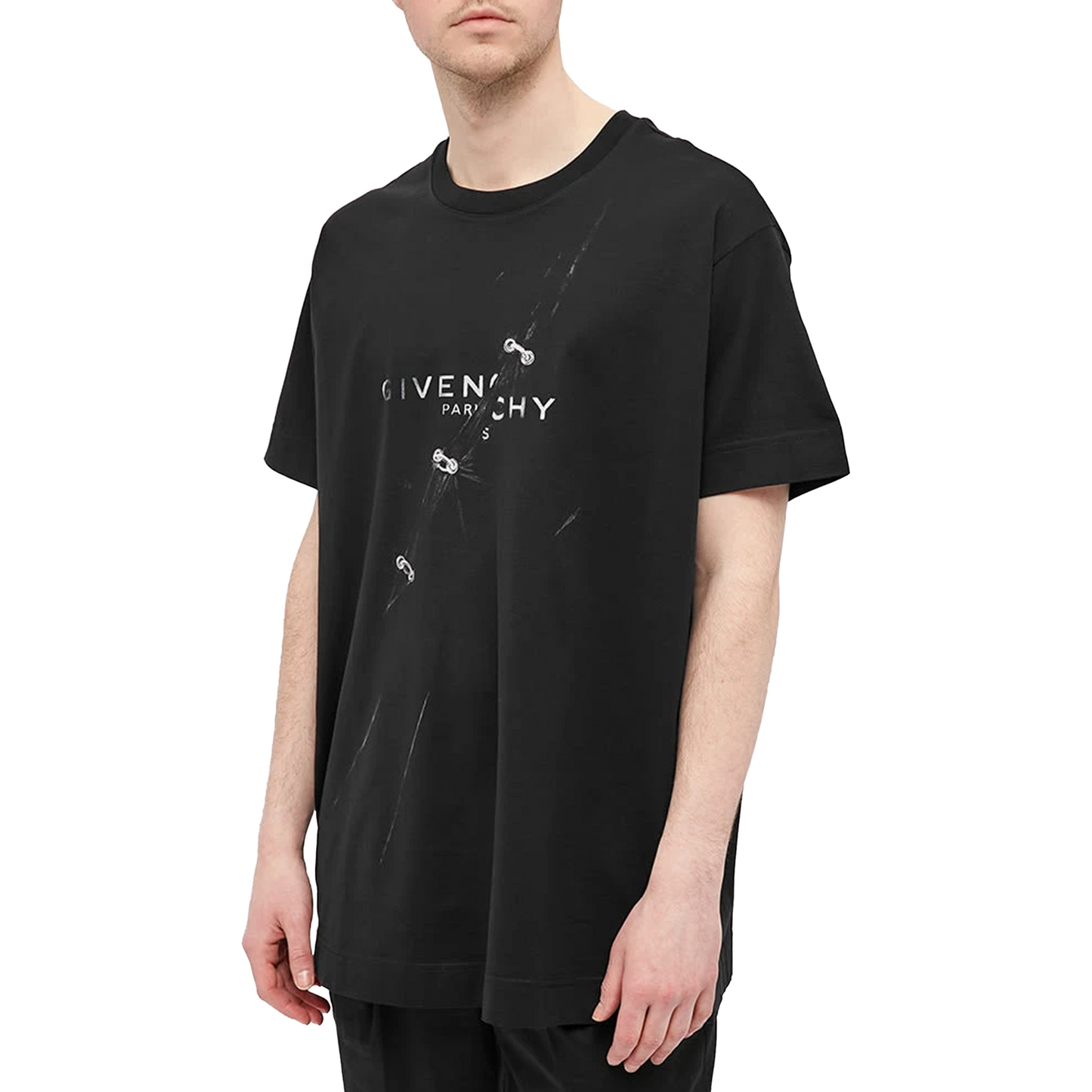 Givenchy Trompe L Oeil Oversized Tee Black Oversize Fit