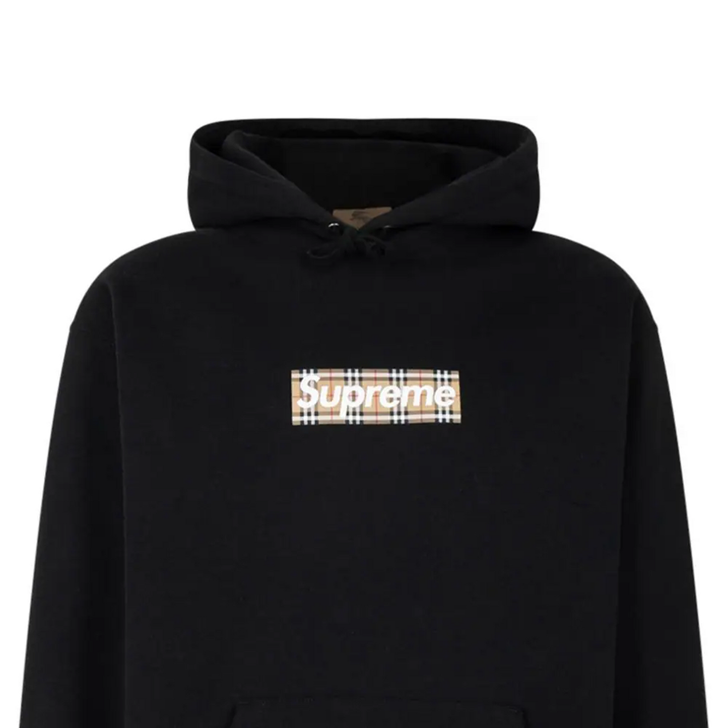 Supreme x Burberry Box Logo Hooded Sweatshirt Black (SS22)