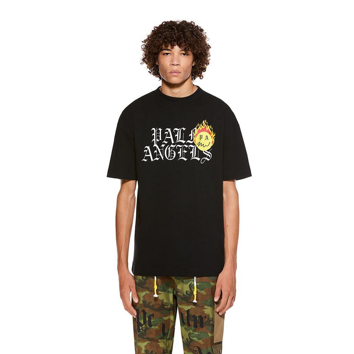 Palm Angels Burning Head Logo Tee Black