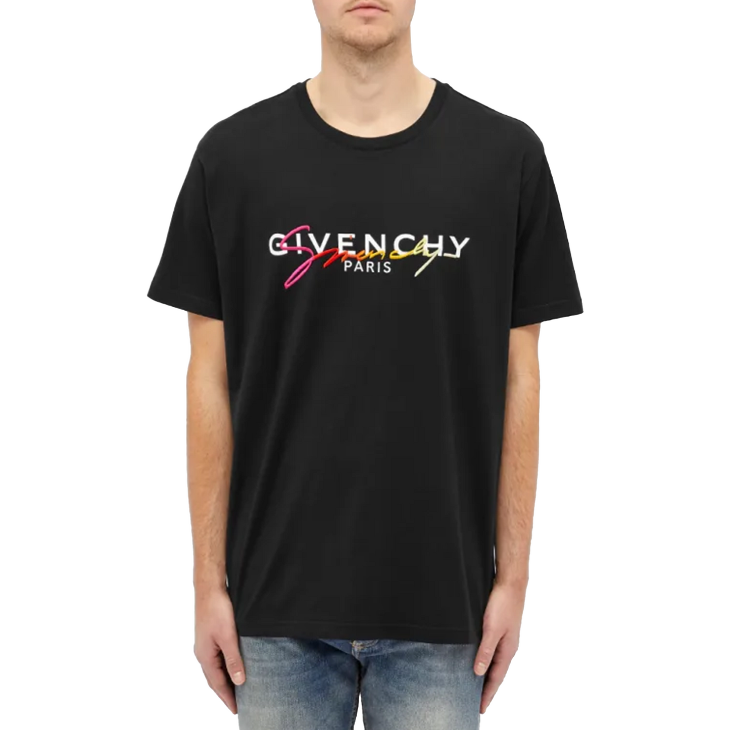 Givenchy Rainbow Signature Logo Tee Rainbow (Regular Fit)