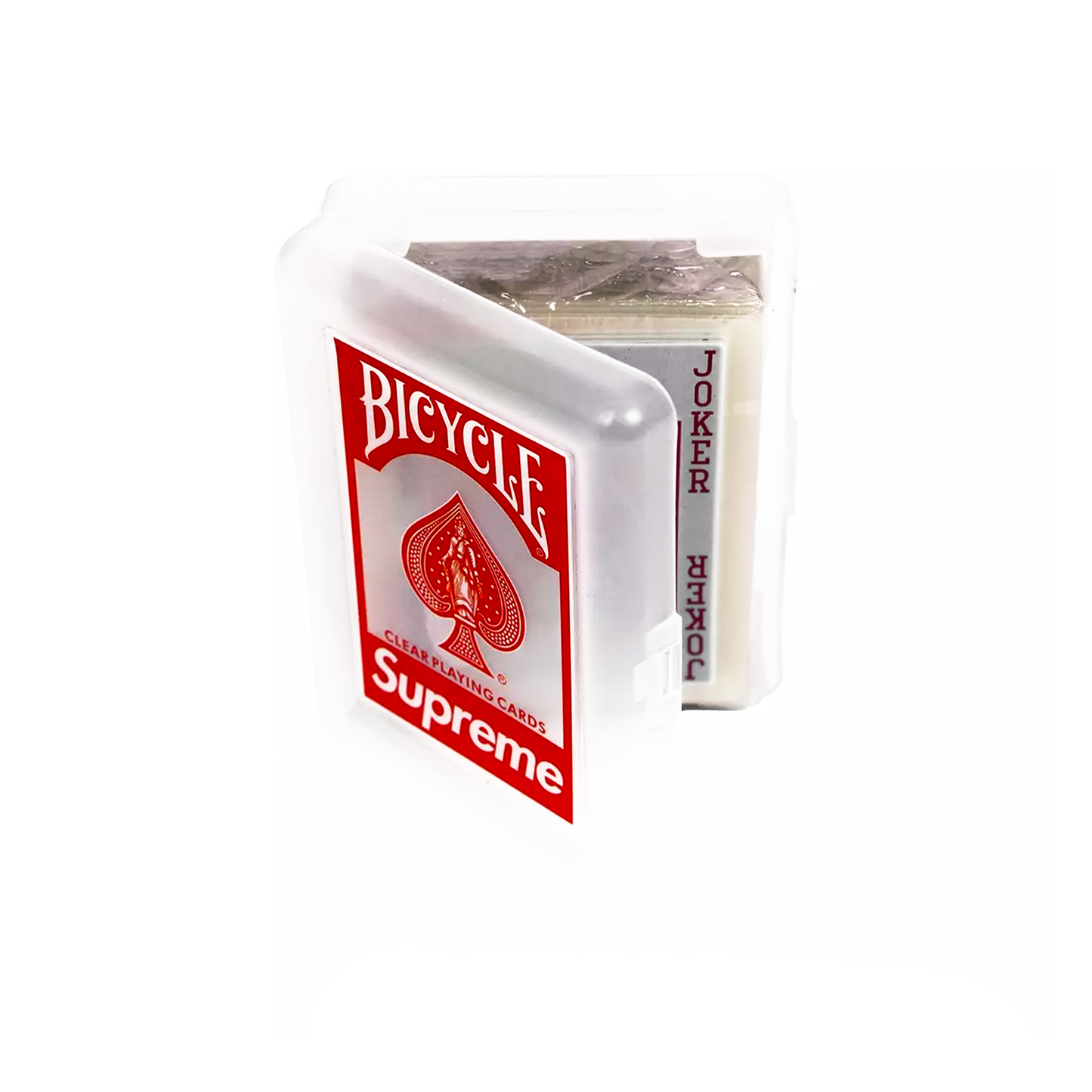 Supreme Bicycle Clear Playing Cards Red (FW20)