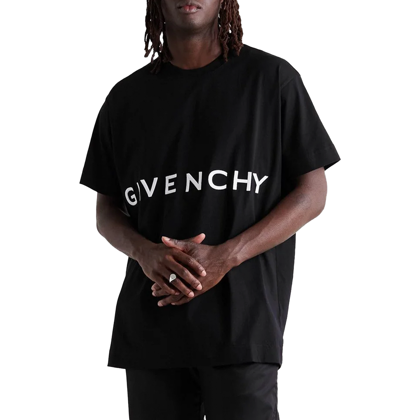 Givenchy 4G Embroidered Tee Black (Oversize Fit)
