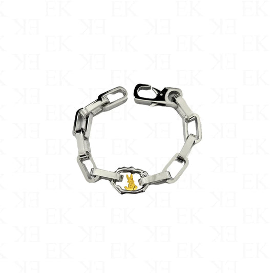 EK Collection Bunny Link Bracelet SIlver