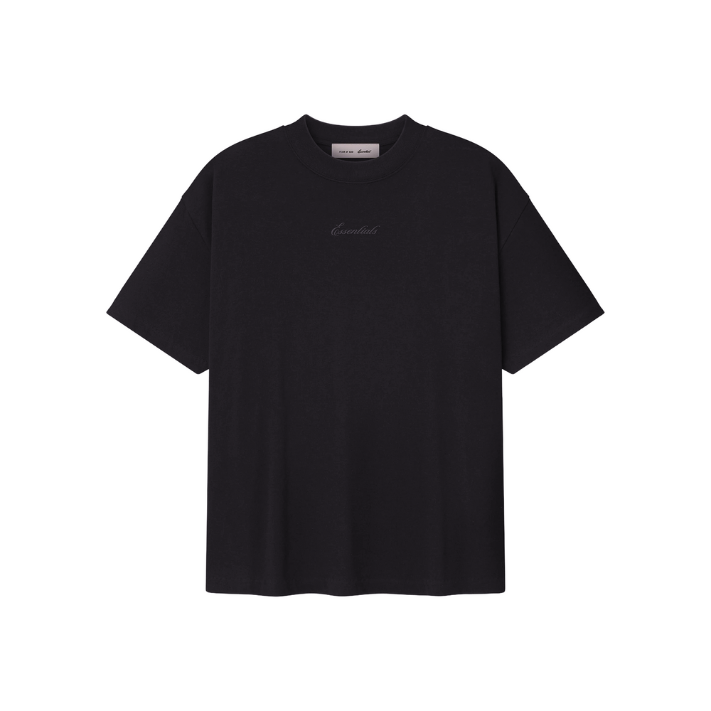 Fear of God Essentials Signature 90's Short Sleeved Tee Faded Black (SS26)