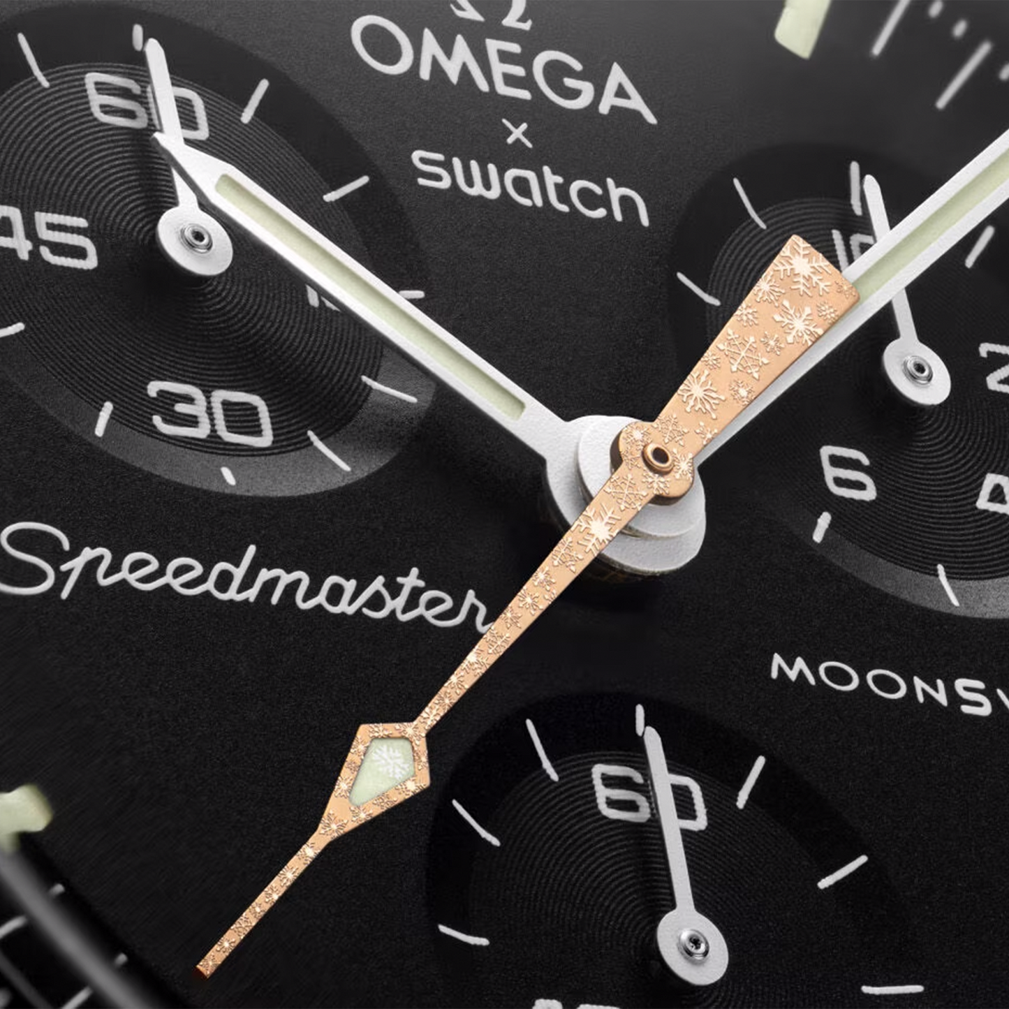Swatch x Omega Bioceramic Moonswatch Mission to the Moon 18K Gold [Snowflake Moonshine]