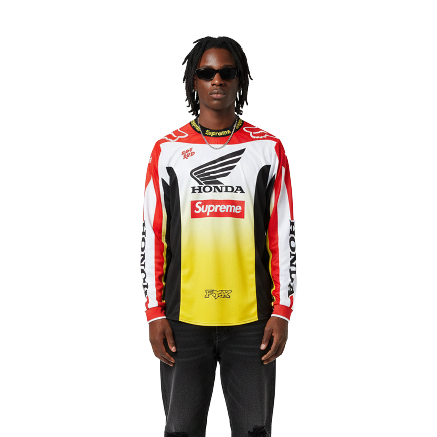 Supreme® / Honda® / Fox® Racing Moto Jersey Red (FW19)