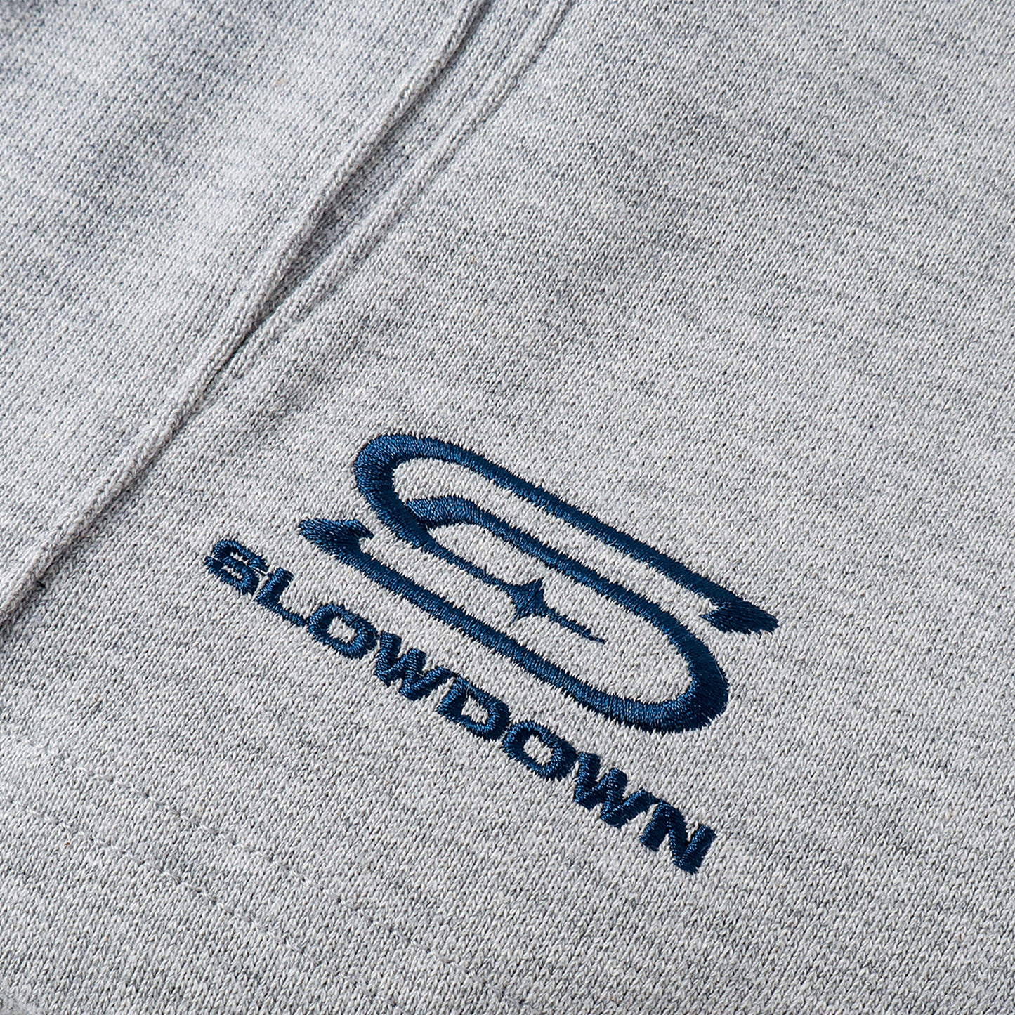 SLOWDOWN Time Out SD Logo Embroidery Sweatshort Light Grey (SS26)